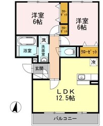 サングレイト A棟の物件間取画像